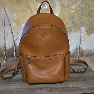 Kate Spade Brown Leila Dome Leather Backpack
